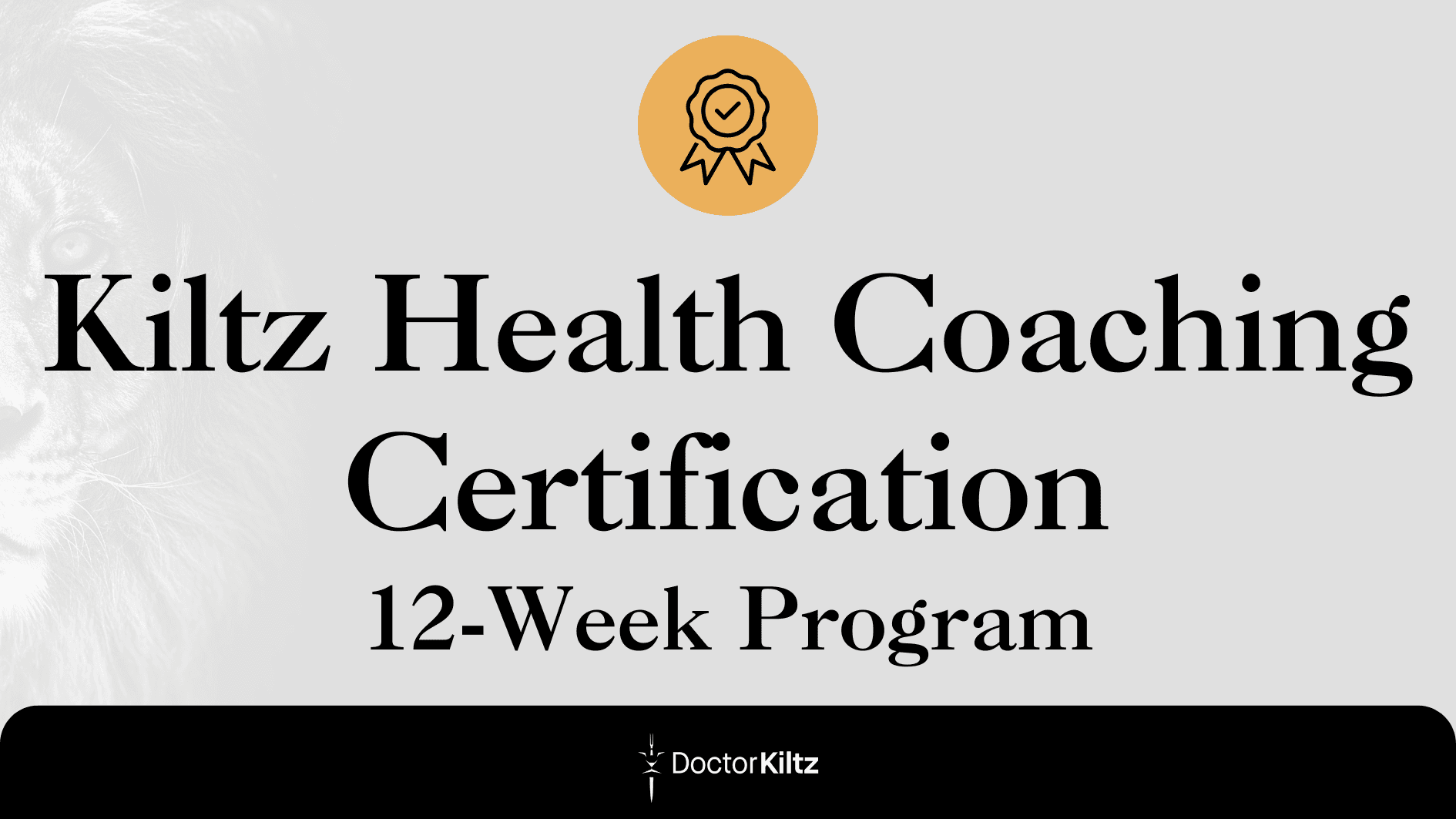 Kiltz Health Certified Coach credential badge